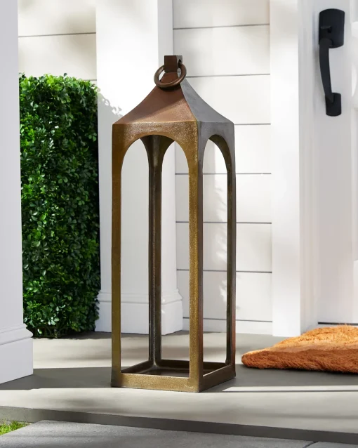 Antiqued Metal Lanterns