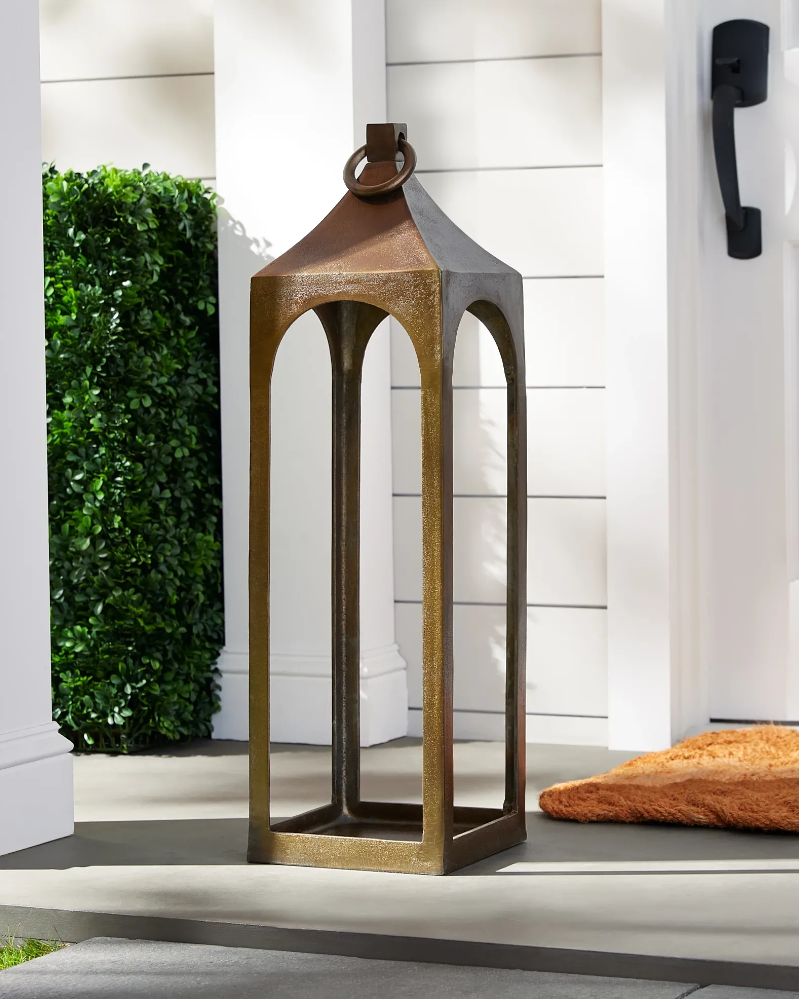 Antiqued Metal Lanterns