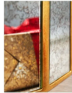 Antiqued Mirror Christmas Tree Collars