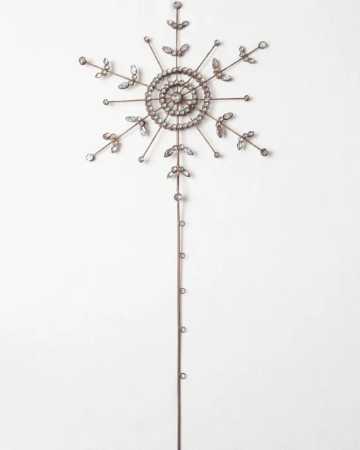 Antiqued Snowflake Christmas Tree Topper