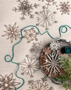 Antiqued Snowflake Christmas Ornament Collection