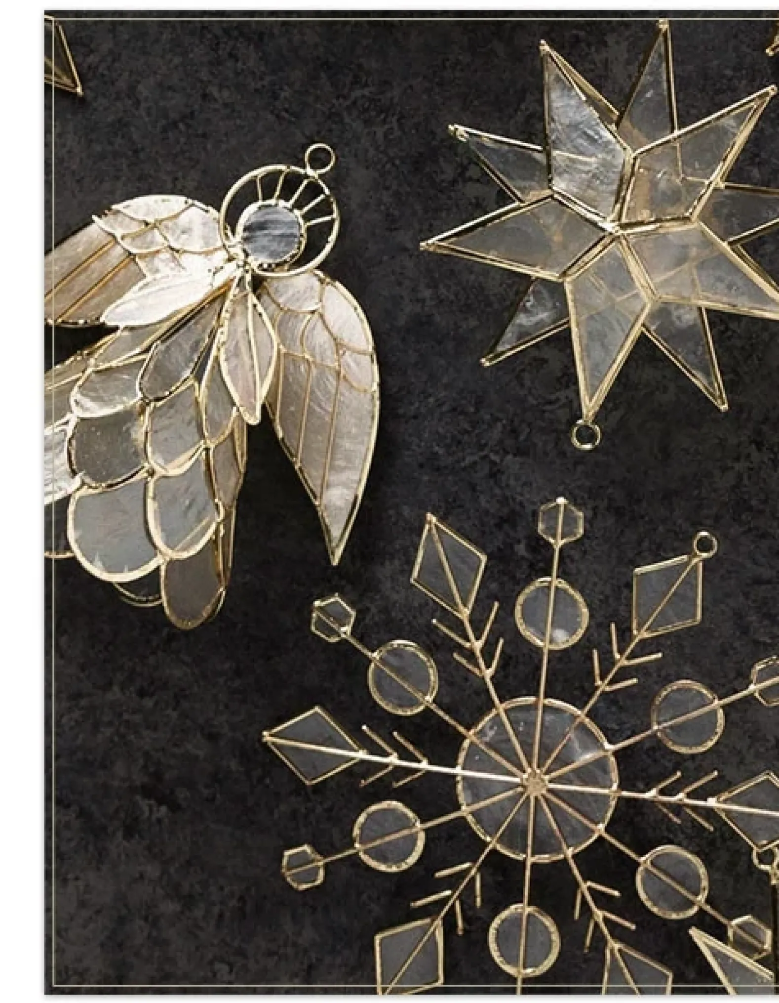 Capiz Ornament Collection