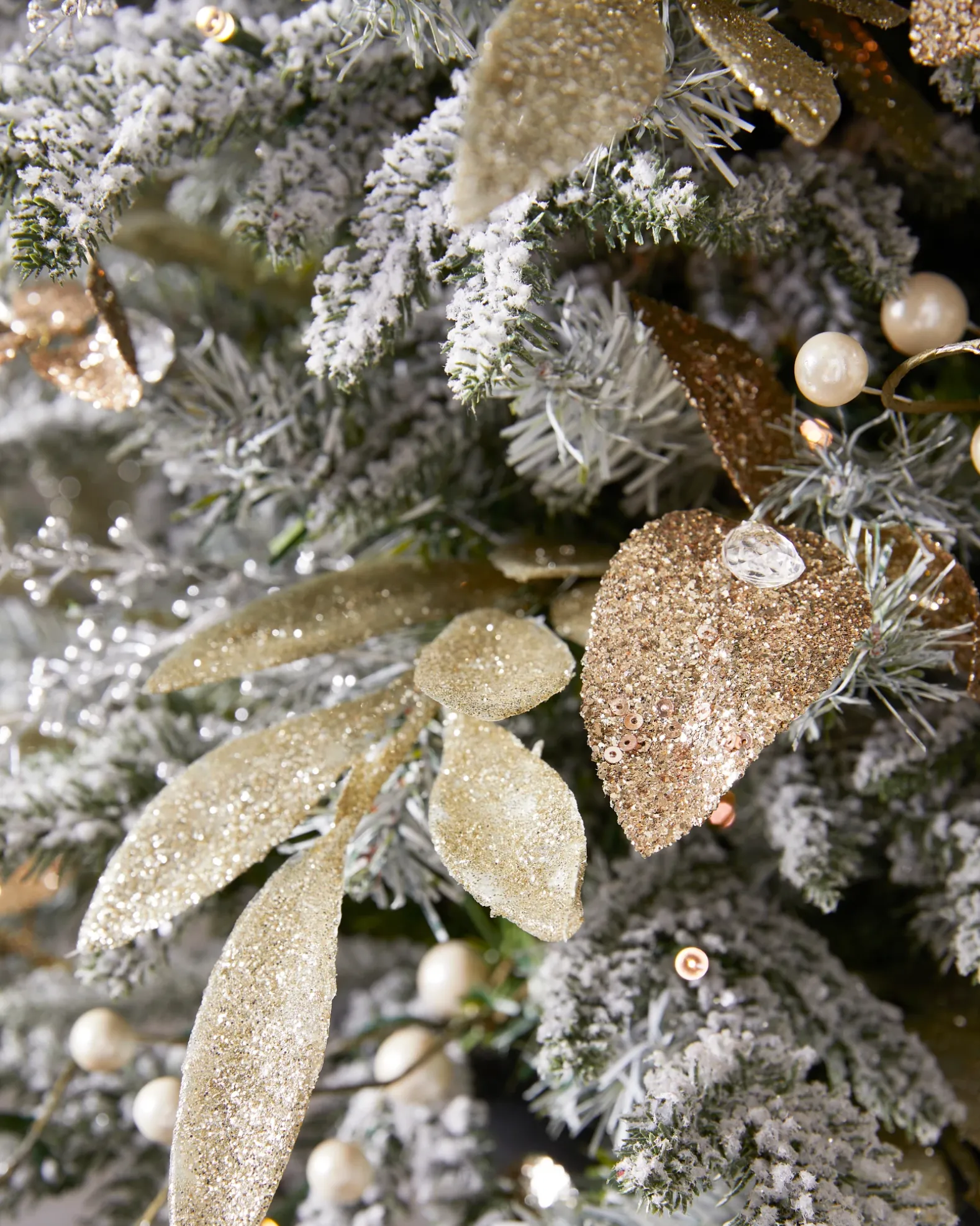 Champagne And Crystal Foliage