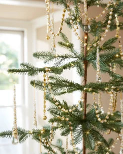 Crystal & Gold Christmas Tree Garlands