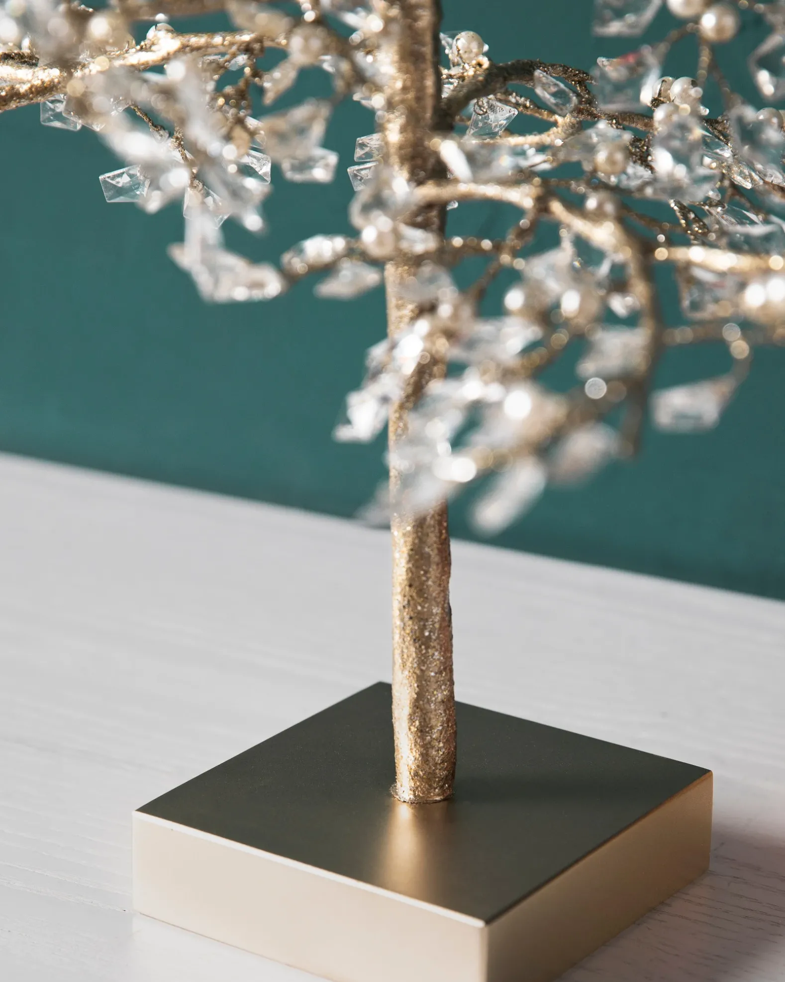 Crystal & Pearl Champagne Trees