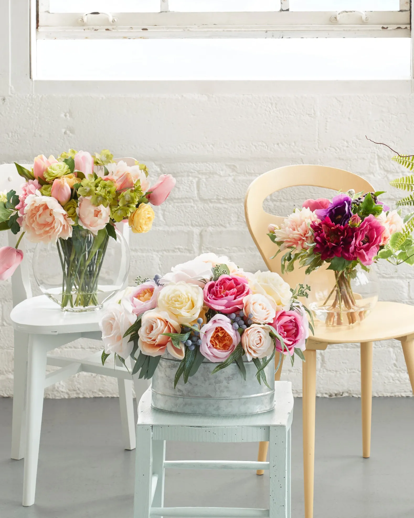 Dahlia Artificial Flower Arrangements