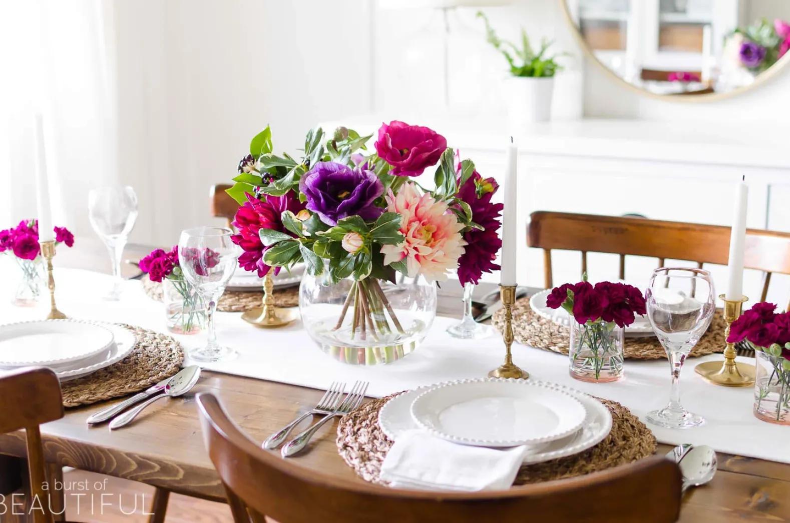 Dahlia Artificial Flower Arrangements