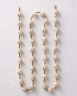 Ice Crystal Beaded Christmas Tree Garlands