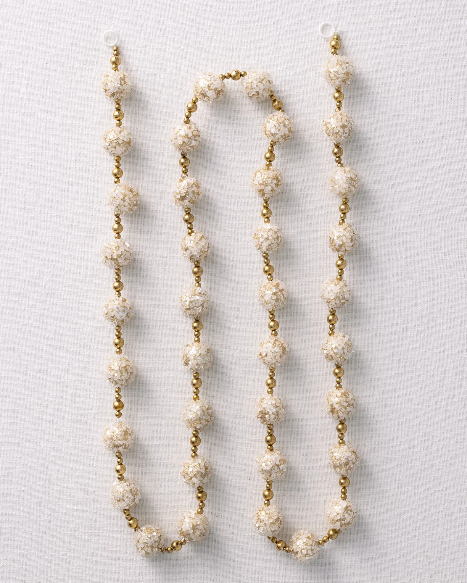 Ice Crystal Beaded Christmas Tree Garlands