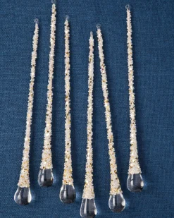 Icy Teardrop Ornament Collection