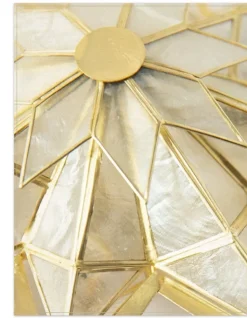 Lit Capiz Bethlehem Star Tree Toppers