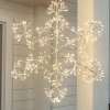 Lit LED Winter Flurry Snowflakes