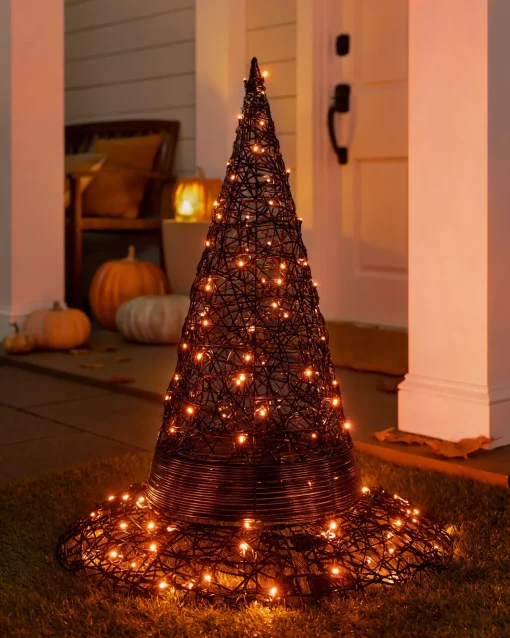 Lit Spellbound Wire Witch Hats
