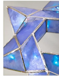 Lit Star Of David Tree Toppers