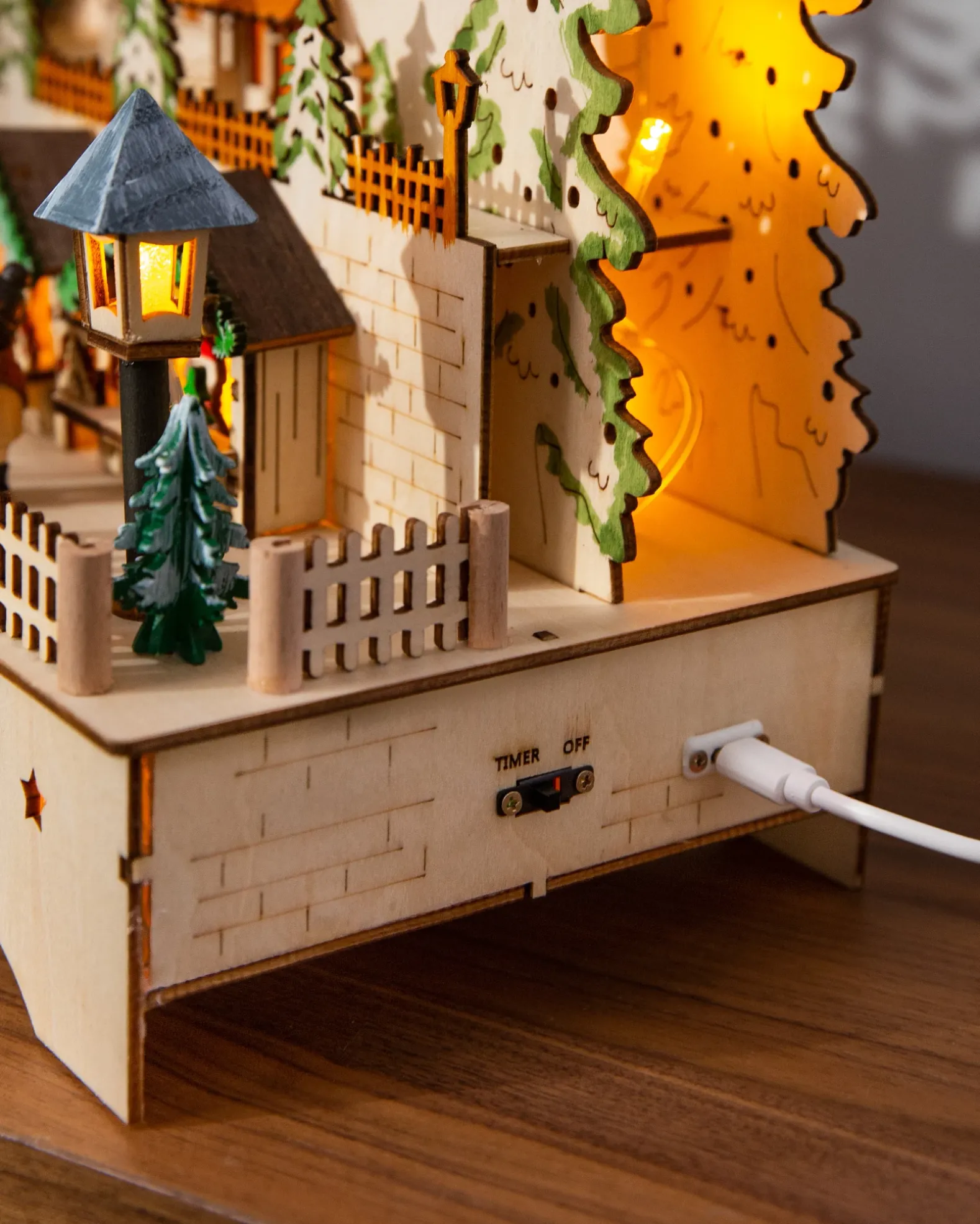 Lit Wooden Animated Scenes