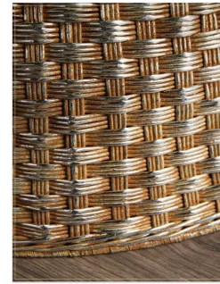 Metallic Basketweave Christmas Tree Collars