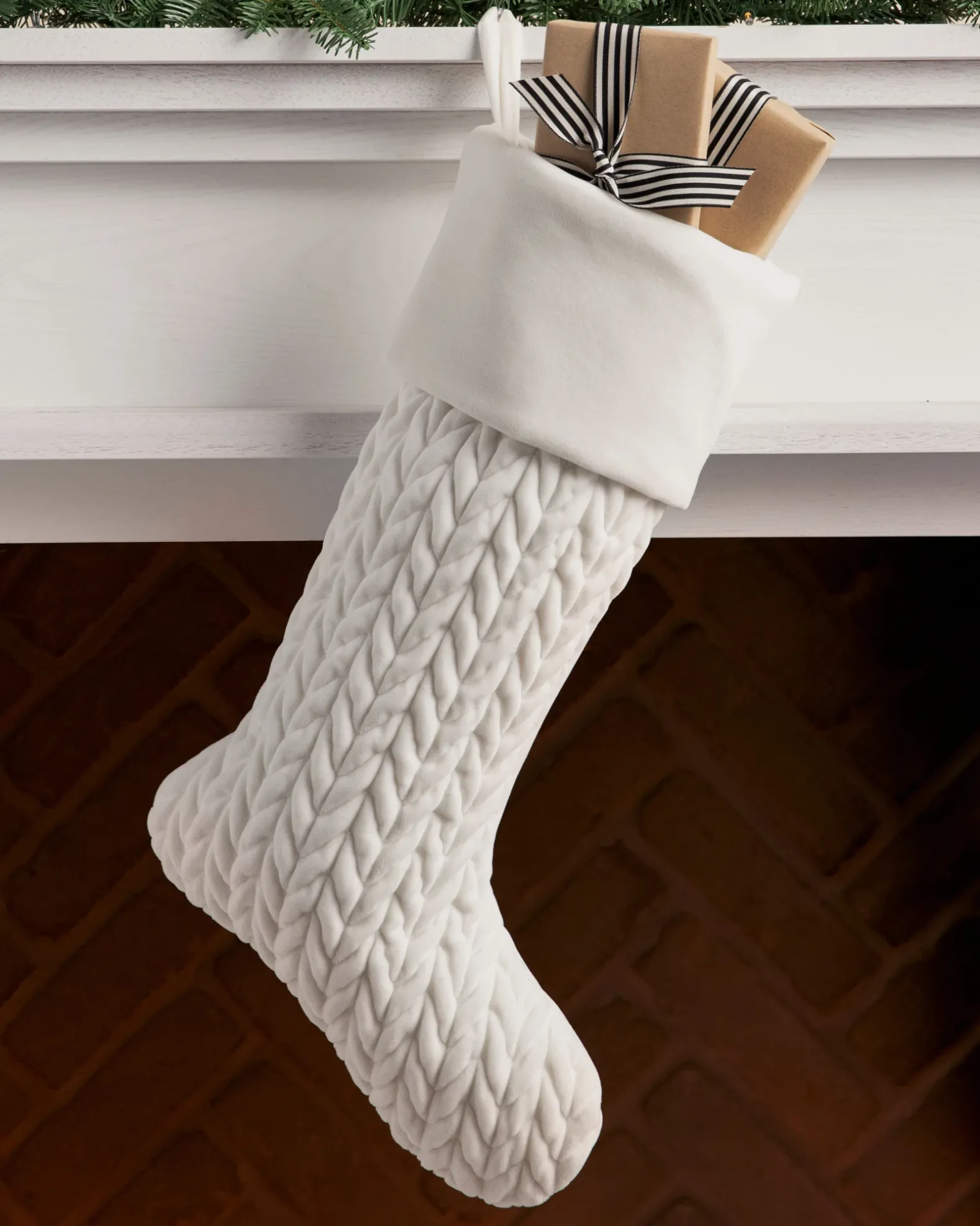 Plush Braid Stockings