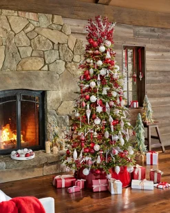 Red Christmas Tree Collars