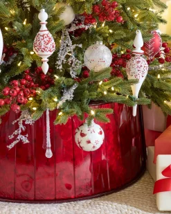 Red Christmas Tree Collars