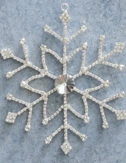 Rhinestone Snowflake Ornament Set