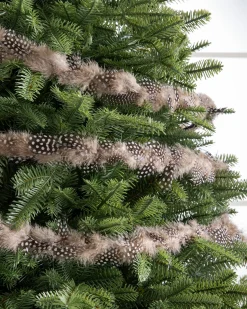 Speckled Feather Christmas Tree Garlands